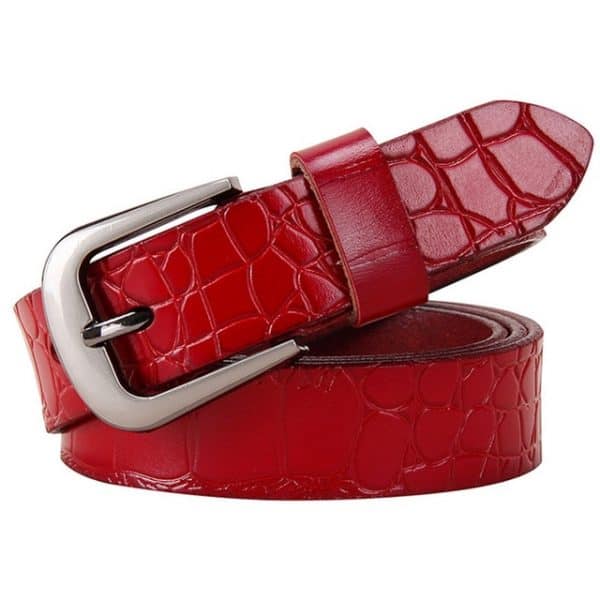 High-Quality Second-Layer Genuine Leather Belt for Women