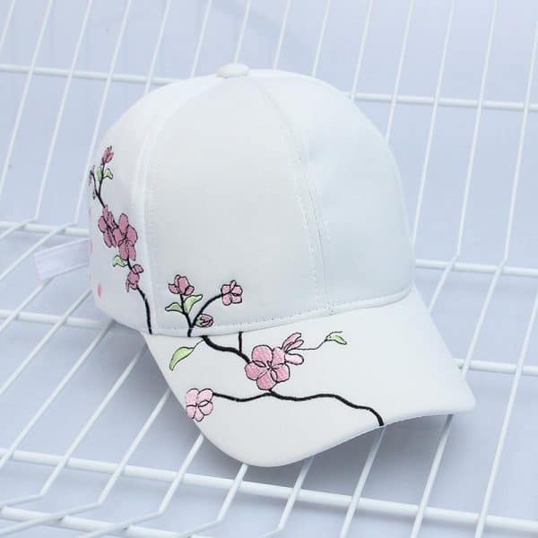 Plum Embroidery Stylish and Trendy Cap