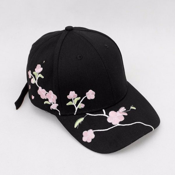 Plum Embroidery Stylish and Trendy Cap