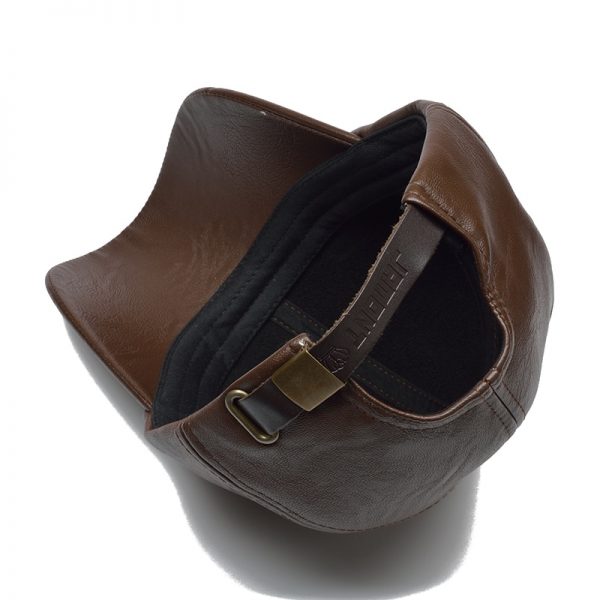 High Quality PU Leather Baseball Cap for Men