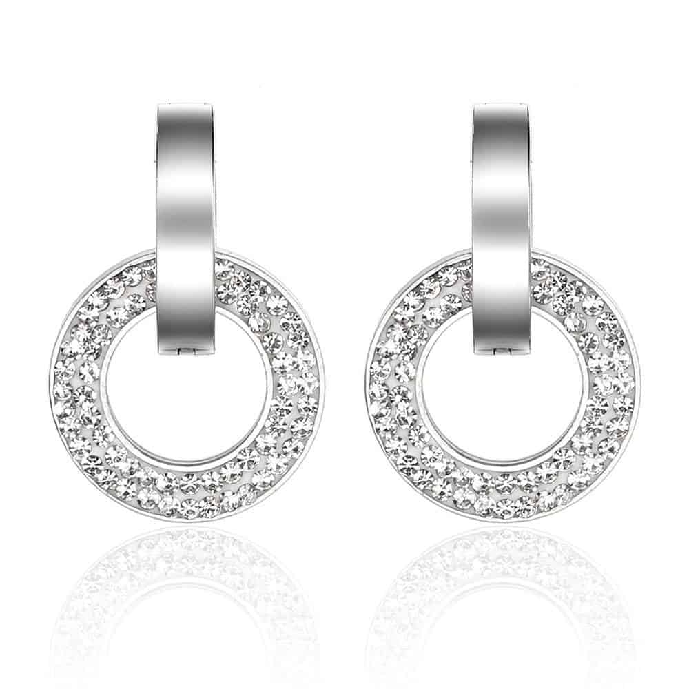Luxury Stud Earrings Stainless Steel for Women