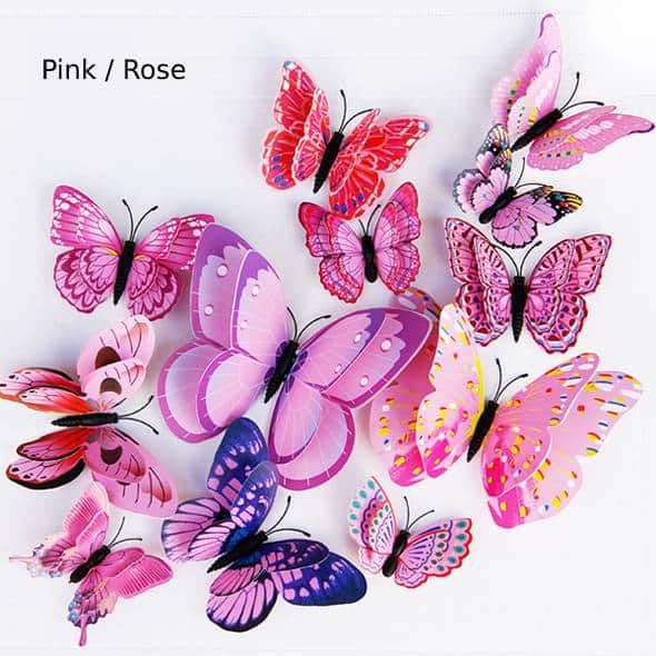 Double-Layer, 3D Butterfly Wall Stickers