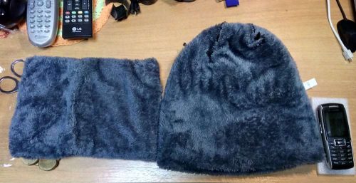 Neck Warmer Winter Beanie Knit Cap Scarf photo review