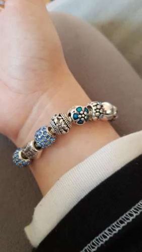Antique Silver Love Charm Bracelet photo review
